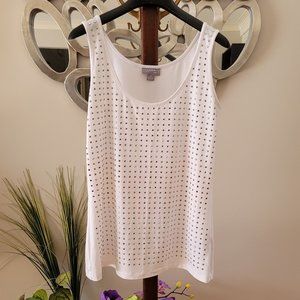 Jana White Studded Tank Top US S